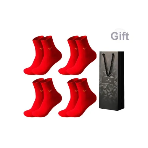 SEPTWOLVES Носки Crew Мужские упаковка из 4 пар с сумкой для покупок