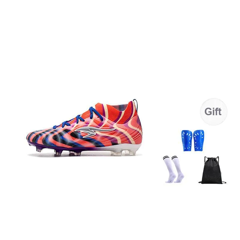 SUNAIS MG Rubber Short Studs TF Rubber Broken Studs Artificial Ground, Natural Ground Breathable Soccer Shoes Unisex-50