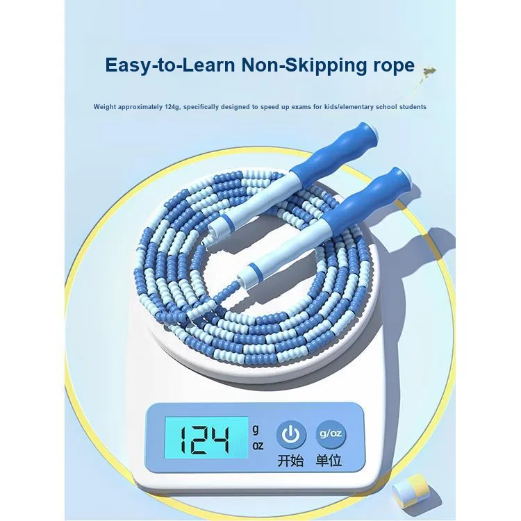 Ovanda Student Supply Non Countable Jump Ropes Kids Handle Silicone, Rope PVC Plastic, Polypropylene PP 2m-4
