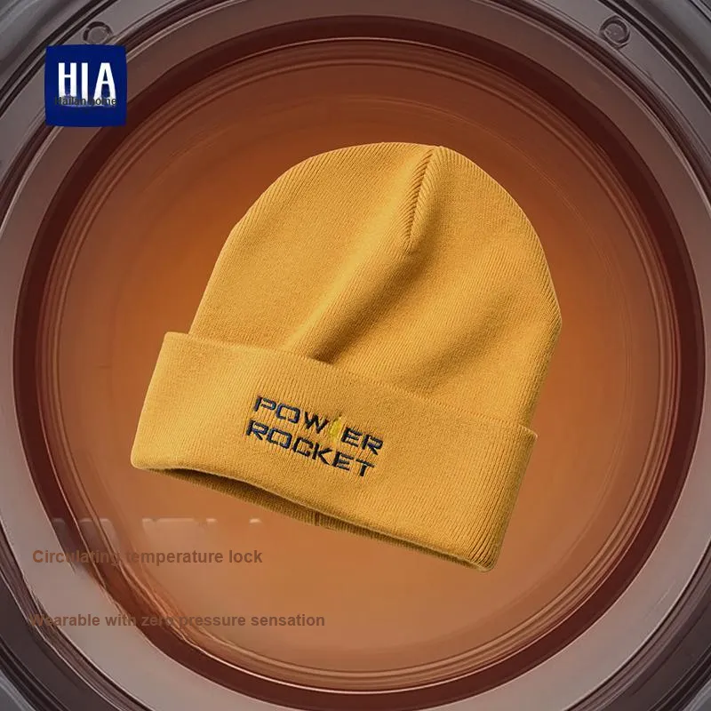 HLA Sheep Wool Knitted Hat Unisex-18