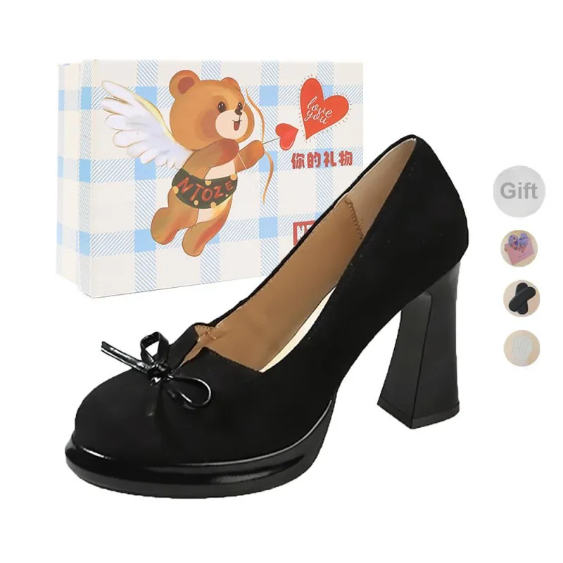NTOZE Chunky Heel High Heels Women's-10