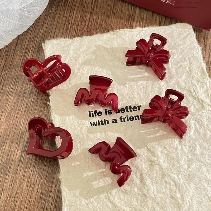 Water Jade Acrylic Hair Clips Women's-1