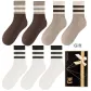 Brown 3, Light Brown 2, White 2 (7 Pack)
