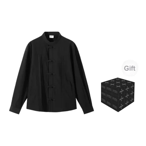 SANBAI STUDIO Shirts Men Black