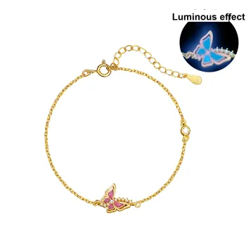 MAGICPOLE 925 Sterling Silver Zircon Bracelets Women's Gold