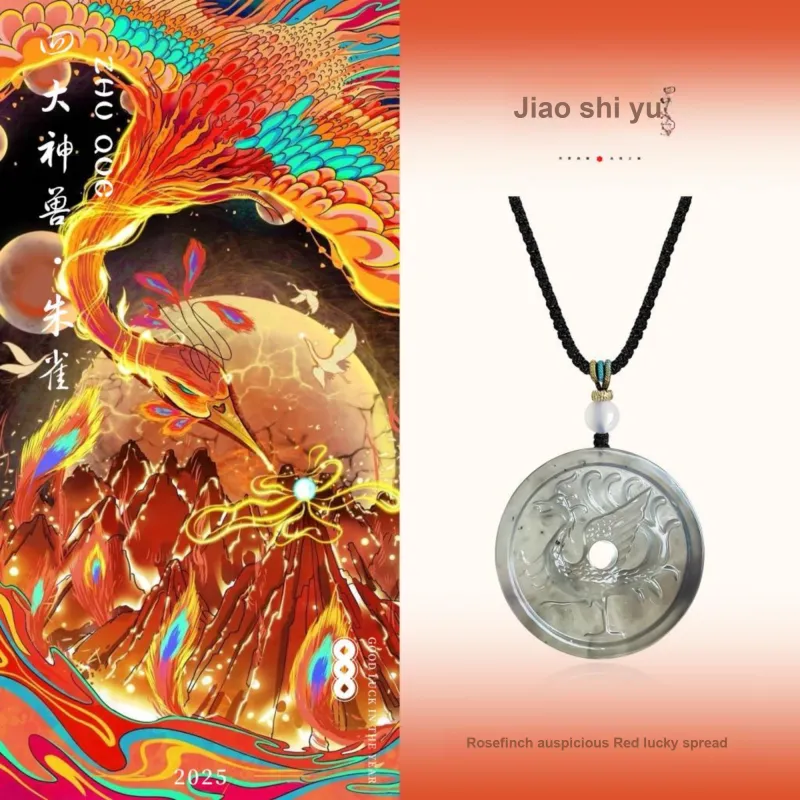 JIAOSHIYU Serpentine Jade Necklaces Unisex-5