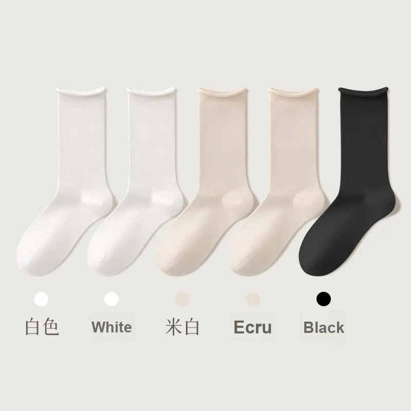 B&C.Room Mid Calf Socks Fall Winter Women's 5 Pack-13