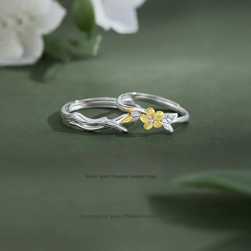JINJI 925 Sterling Silver Rings Unisex-1