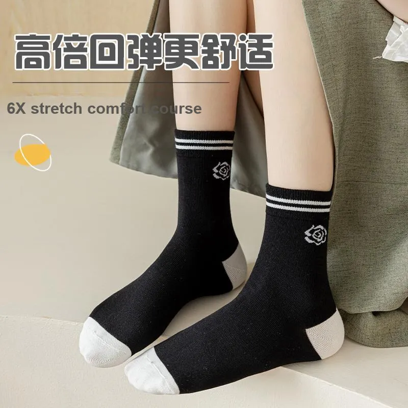 Lan Miao Mid Calf Socks Women's 7 Pack-9