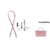 (Pink) Adjustable 95-124cm Shoulder Strap+Perforated Set