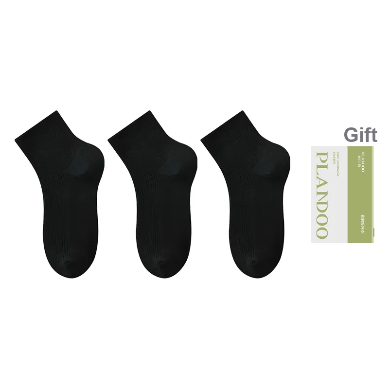 PLANDOO Mid Calf Socks Unisex Shopping Bag 3 Pack-13