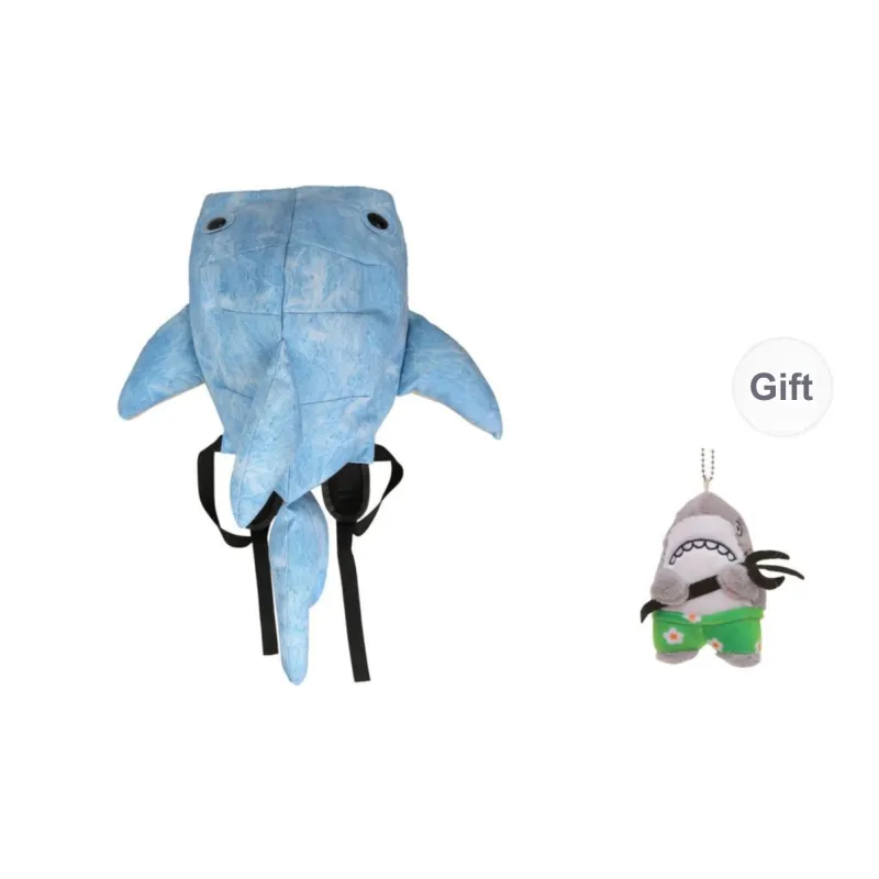 Yalu Canvas Backpack Unisex Light Gray/Dark Gray/Blue/Pink-7