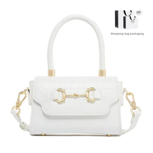 TUCANO PU Portable One Shoulder Crossbody Bag Small Size Women's White