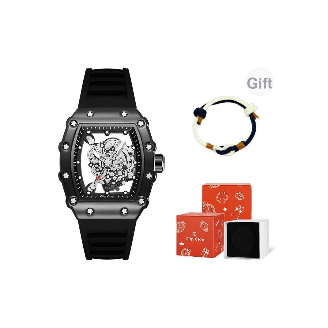 Clip Clop Кварцевый механизм Мужские часы 50мм*43мм*14мм Скелет