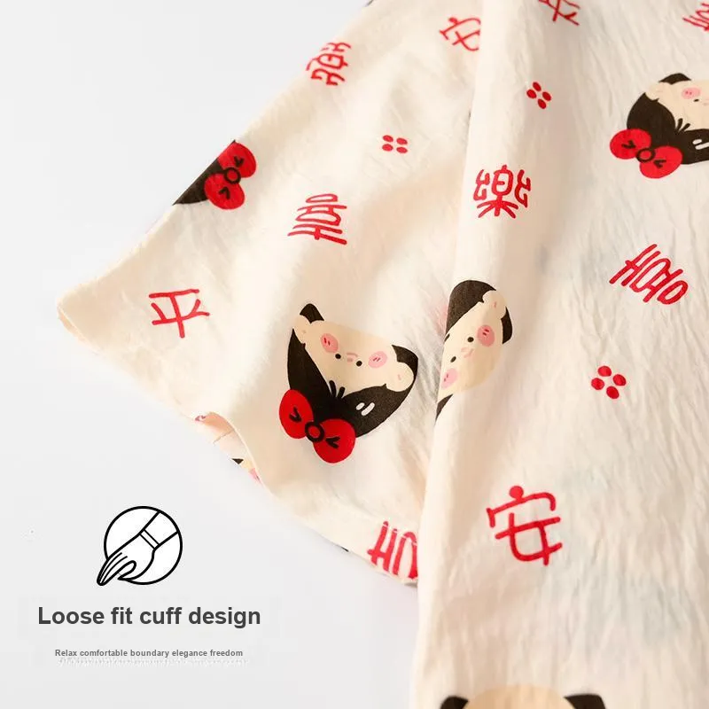 Top Melon Pajama Set Women's Image Color-2