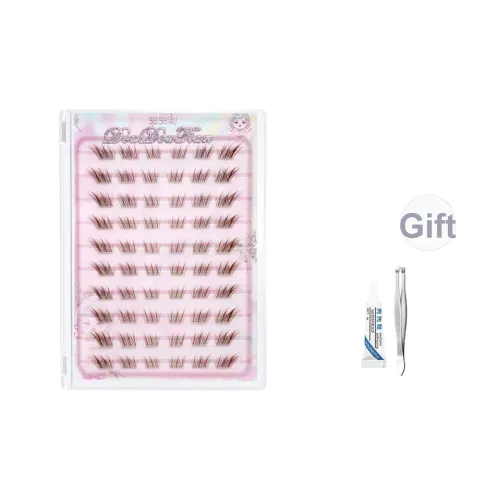 DOUDOUTIAN Коричневый Укороченный Su Daji Flying Eyelashes Натуральный Длинный хвост Extension Сегментированный