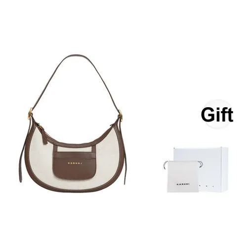 Karkki Rain Dew Linen Сумка через плечо сумка среднего размера женская цвет шишечно-коричневый