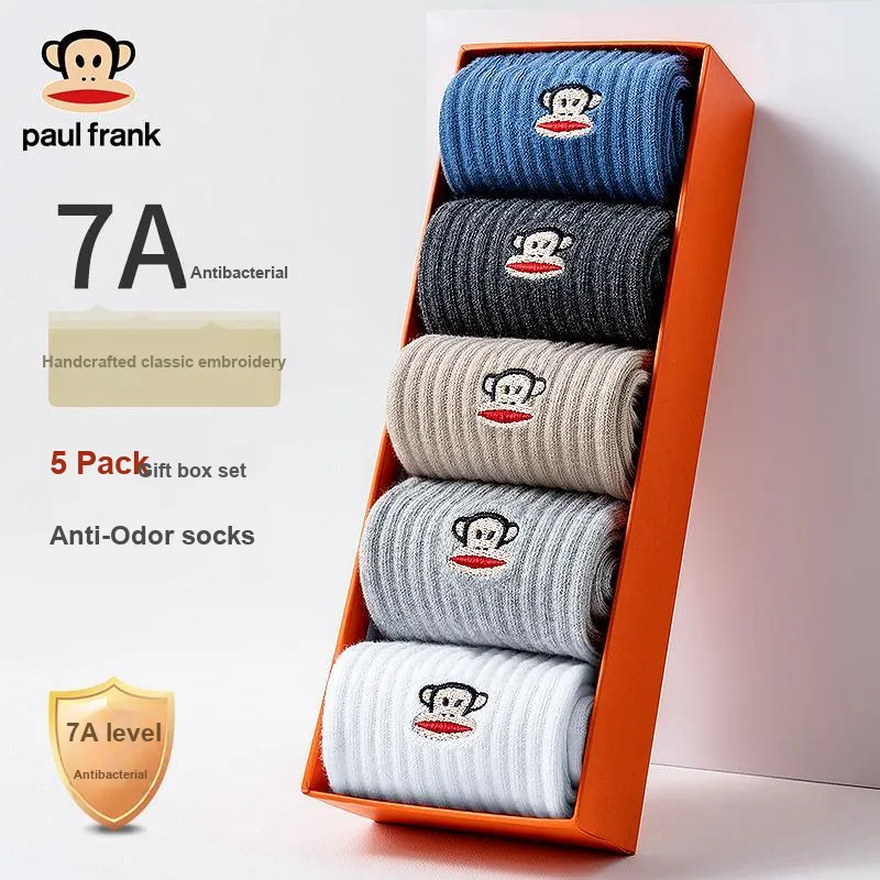PAUL FRANK Mid Calf Socks Men's Box 5 Pack-1