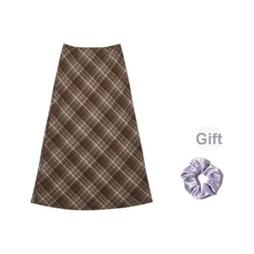 OUKEJI Повседневный Длинный Юбка Женские