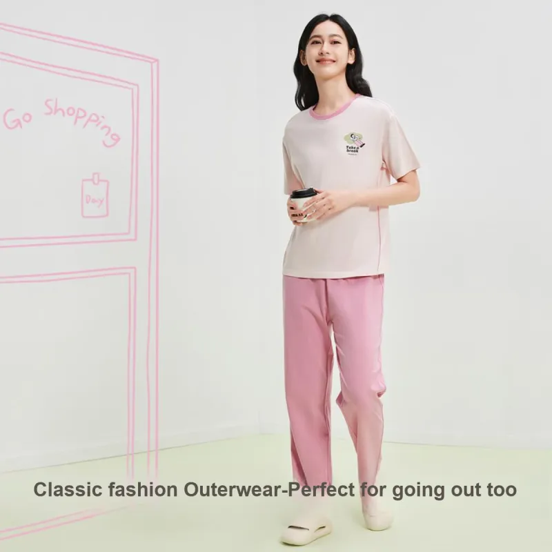 YOUKESHU Pajama Set Women's Shopping Bag-5