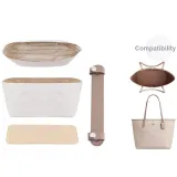 City 33 (Cameo Brown) Beige Liner+Bottom Pad+Shoulder Strap Pad[Anti-Sinking Three-Piece Set]