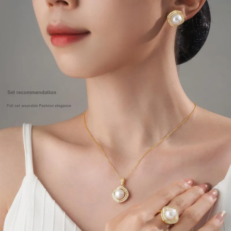 ME LUXE Pearl Rings Women's-1