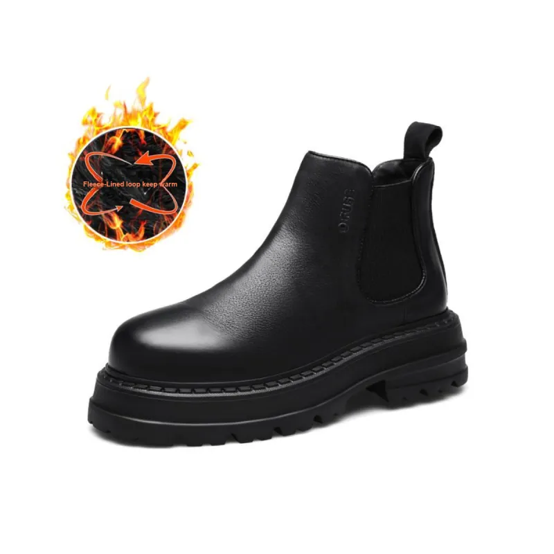 D FUSE SCANDINAVIA Short Chelsea Boots Men's Black-6
