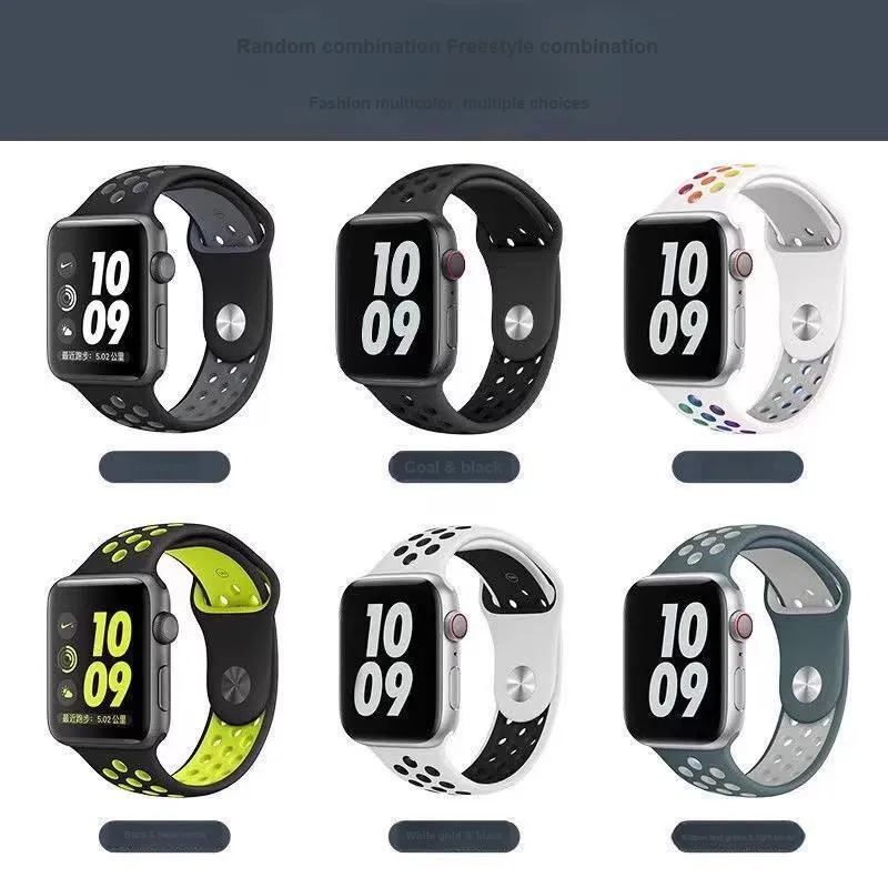 MUZHITIANKONG Apple Compatibility Watch Band 230mm Silicone Material-3