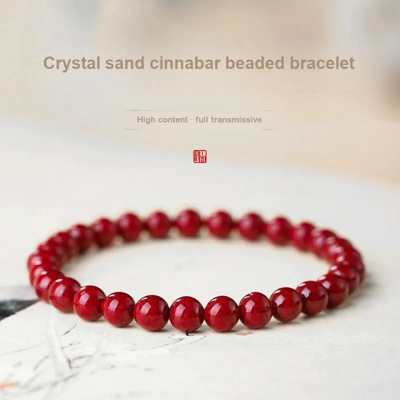 Harf Cinnabar Jade Bracelets Unisex-3
