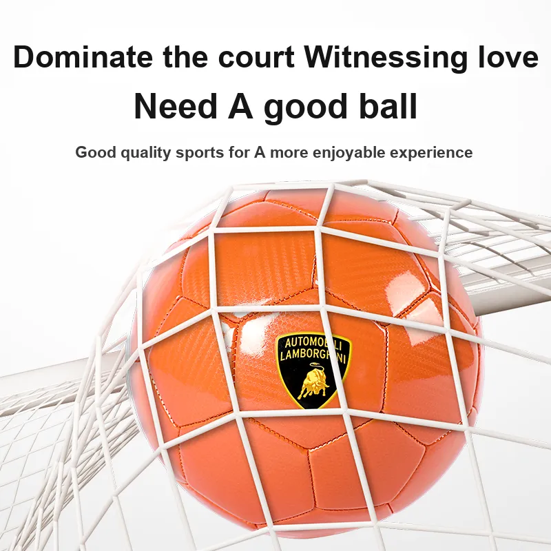 Zudis X Automobili Lamborghini Size 5 Soccer PVC Machine Stitched Soccer Ball Unisex-7