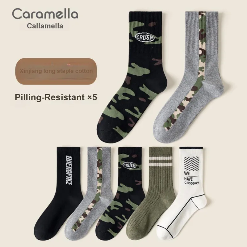Caramella Mid Calf Socks Men's 5 Pack-32