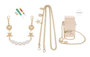 GUYI Metal Bag Accessories Unisex Gold-Tone