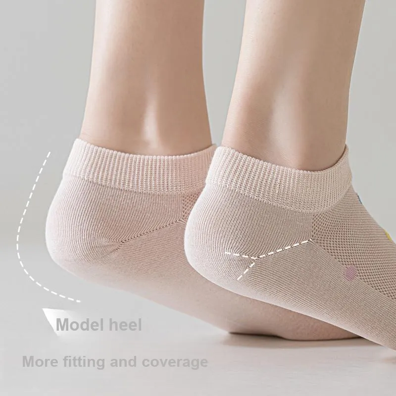 MIIOW Trend Party Series Ankle Socks Women's Shopping Bag 5 Pack-4