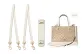 Dempsey 30m White Shoulder Strap 65cm[2 Pack]+Beige Gold Buckle Shoulder Pads[Style 1]