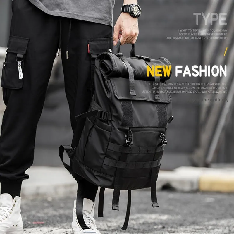 PESASRIE Oxford Backpack Men's Black-7