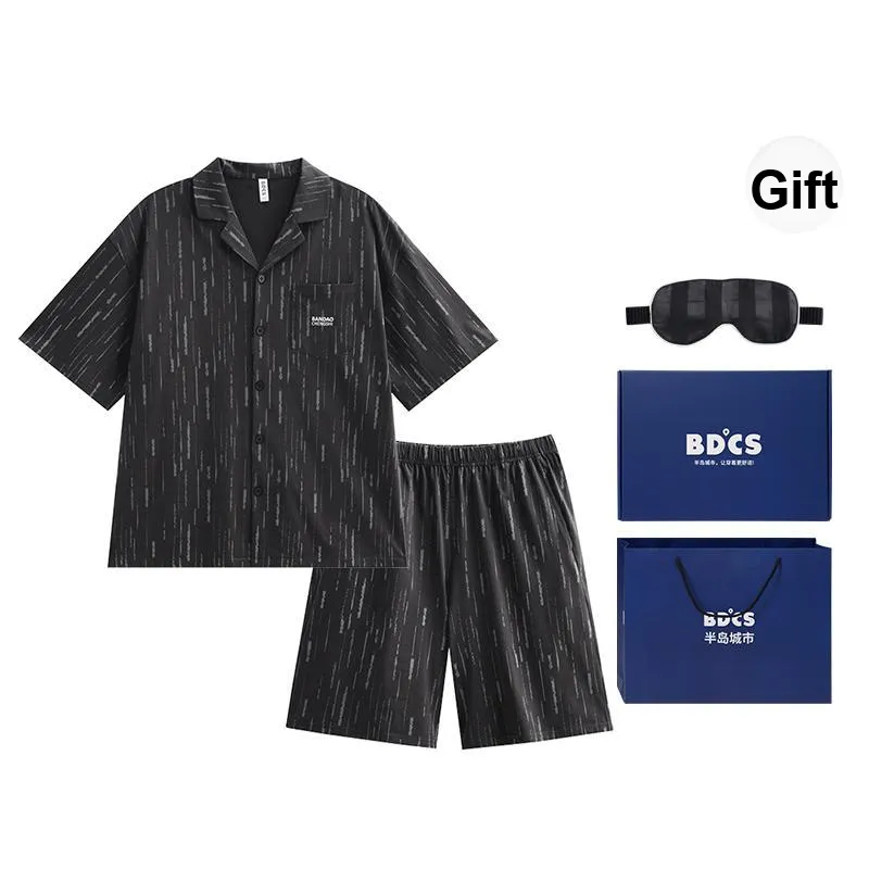 Peninsula City Pajama Set Men's Gift Box Set-13