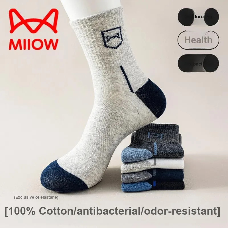 MIIOW Mid Calf Socks Men's 5 Pack-23