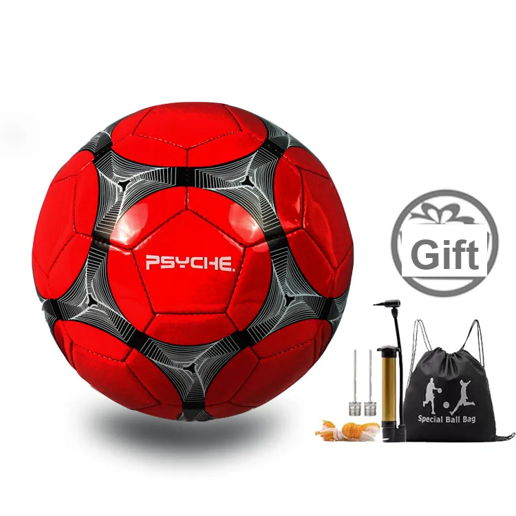 PSYCHE Size 5 Soccer PVC Machine Stitched Soccer Ball Unisex-6