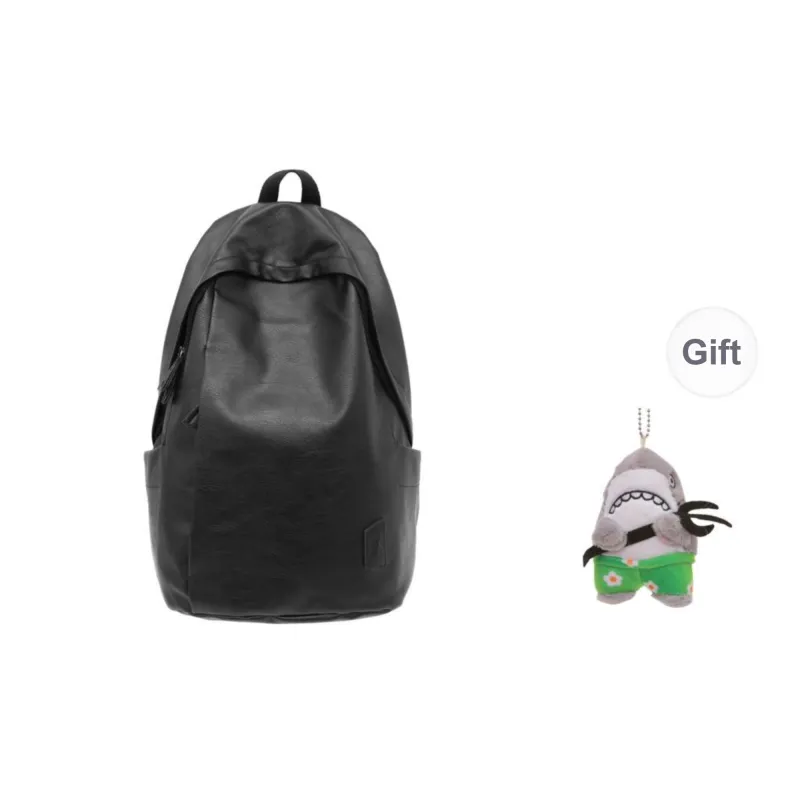 Yalu PU Backpack Unisex White/Gray/Black/Pink/Army Green/Blue-6