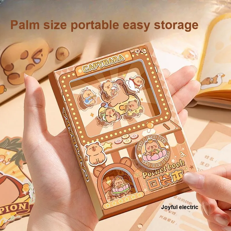 Kabaxiong Capybara Egg Machine Pocket Notebook Planners-1