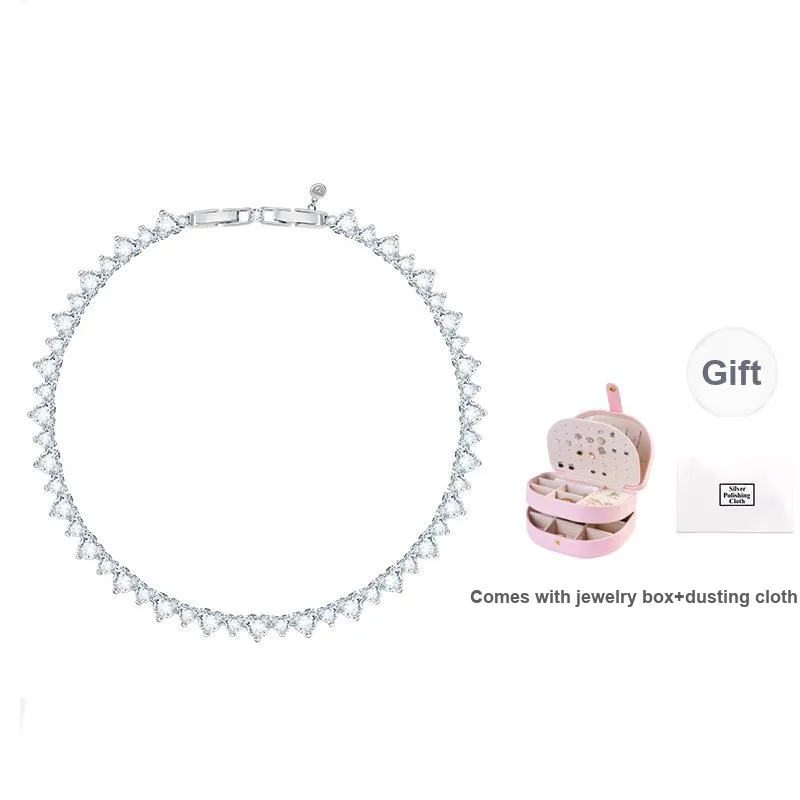 CHIARA FERRAGNI Zircon, Water Gold 18K Gold Necklace Italian Luxury Necklaces Women's Silver-1