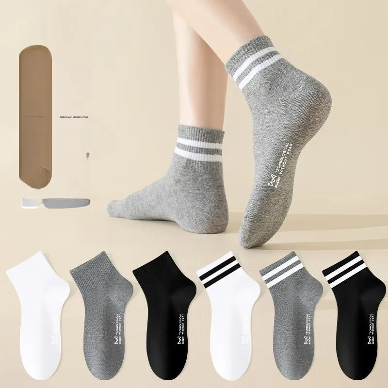 MIIOW Mid Calf Socks Women's 5 Pack-2