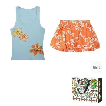 ZVJH Two Piece Skirt Sets Women's