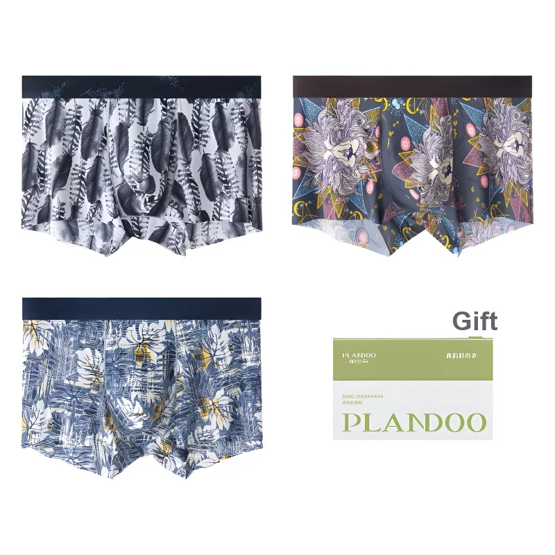 PLANDOO Underpants Men's Shopping Bag 3 Pack-0