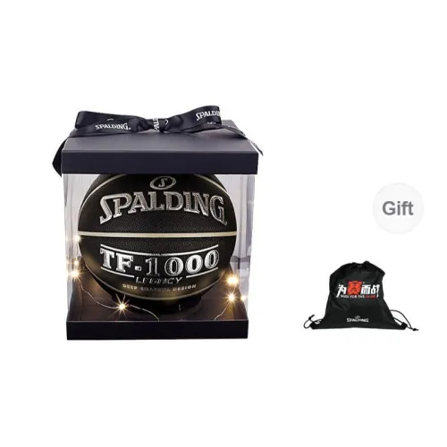 SPALDING TF Collection TF-1000 74-520Y PU Elite Quality Basketball Black Size 7 Training Match Unisex
