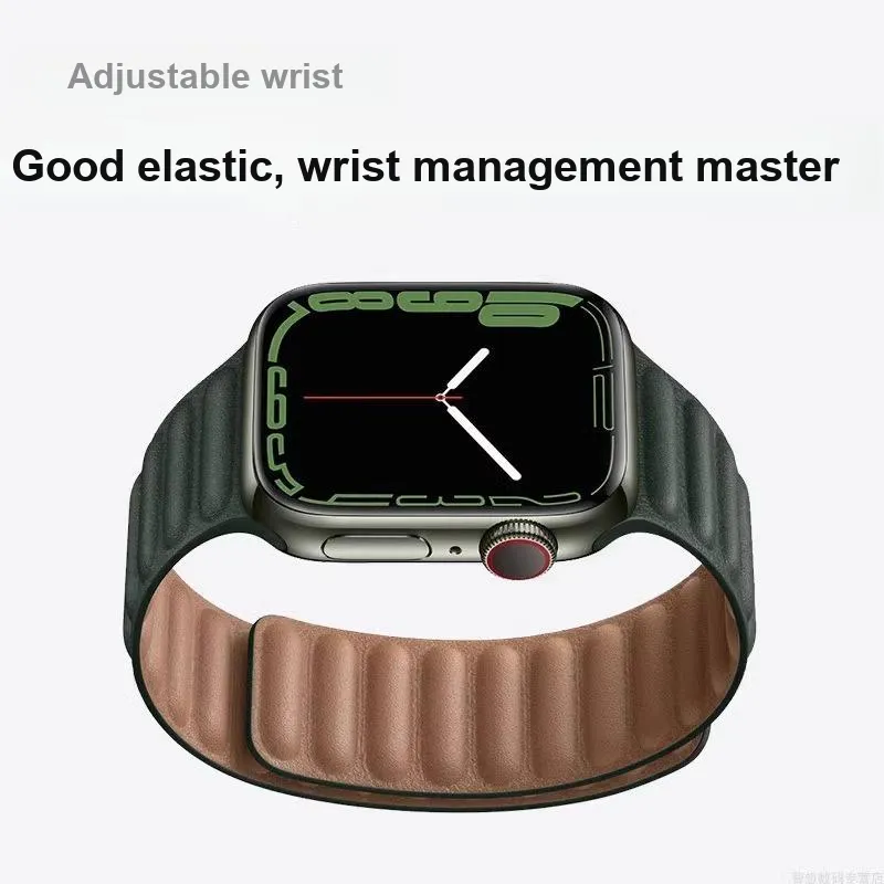 Mr. Strap Watch Band Apple Compatibility Leather Material-6