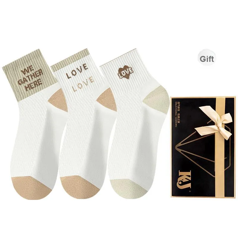 KJ Mid Calf Socks Unisex Shopping Bag 3 Pack-7