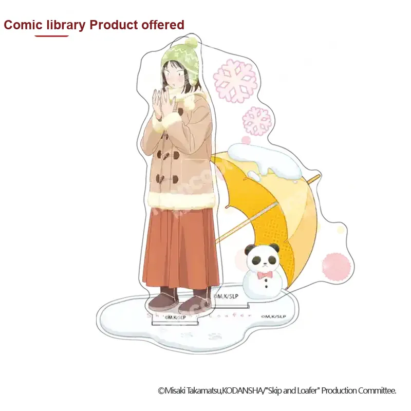MANCOOL Merch Skip And Loafer Animation Standee Rock Kura Mitsumi Shigeru Kei Badges-7