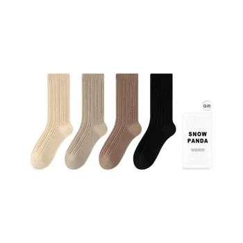 XXLLG Mid Calf Socks Women's Shopping Bag 4 Pack