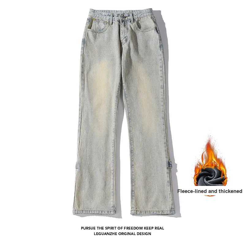 TOUHAOQINGNIAN Jeans Unisex-10